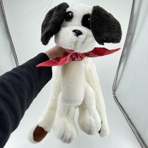 Vtg Ralf the Barking Dog 1992 Toy Biz Hanging Hugging Puppet Plush Red Bandana